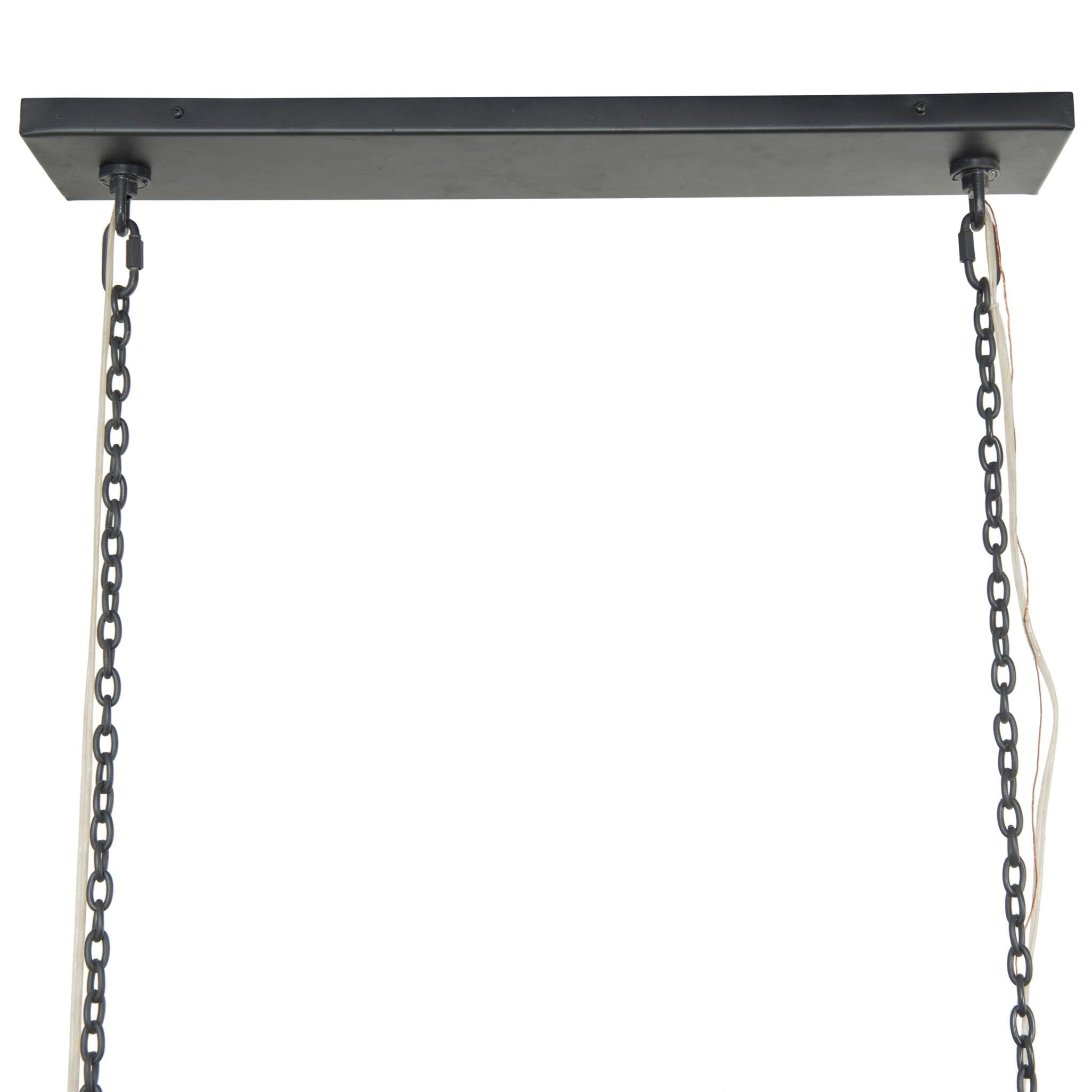 Adeline Rectangular Chandelier - Antiqued Iron