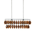 Adeline Rectangular Chandelier - Antiqued Iron