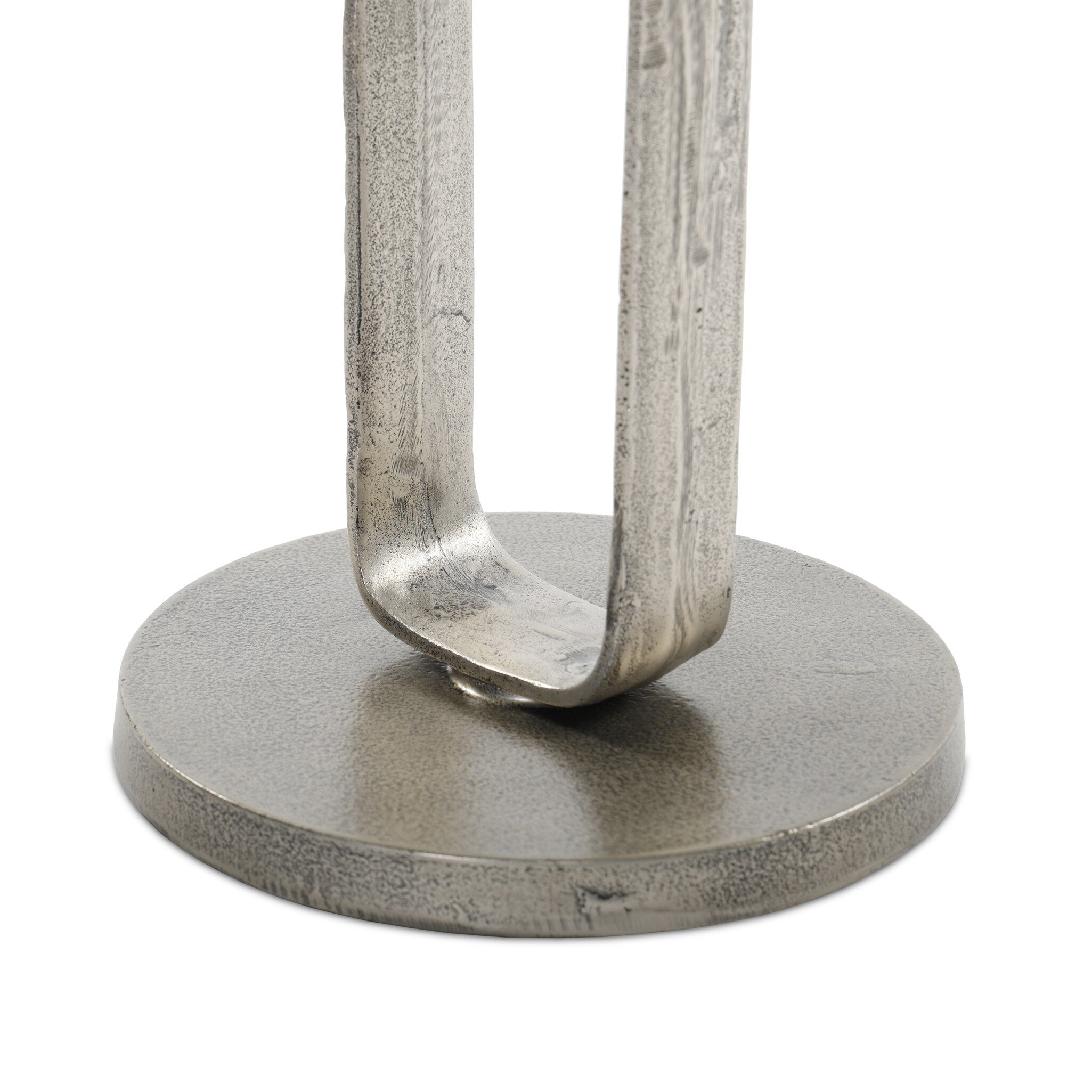 Douglas End Table - Raw Antique Nickel
