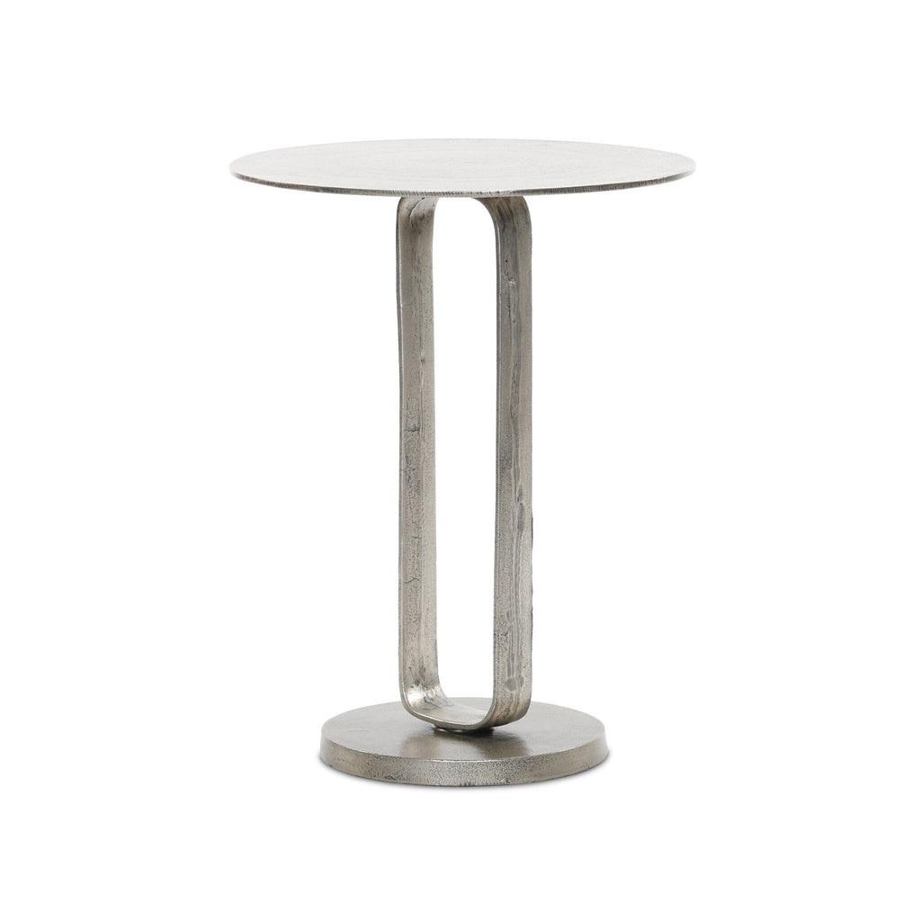 Douglas End Table - Raw Antique Nickel
