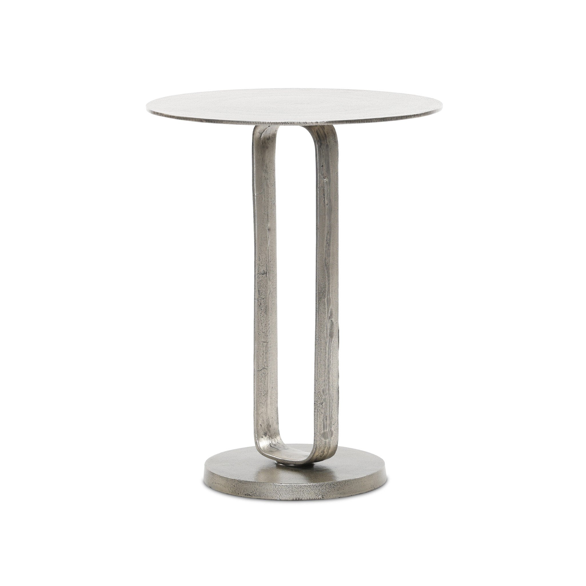 Douglas End Table - Raw Antique Nickel