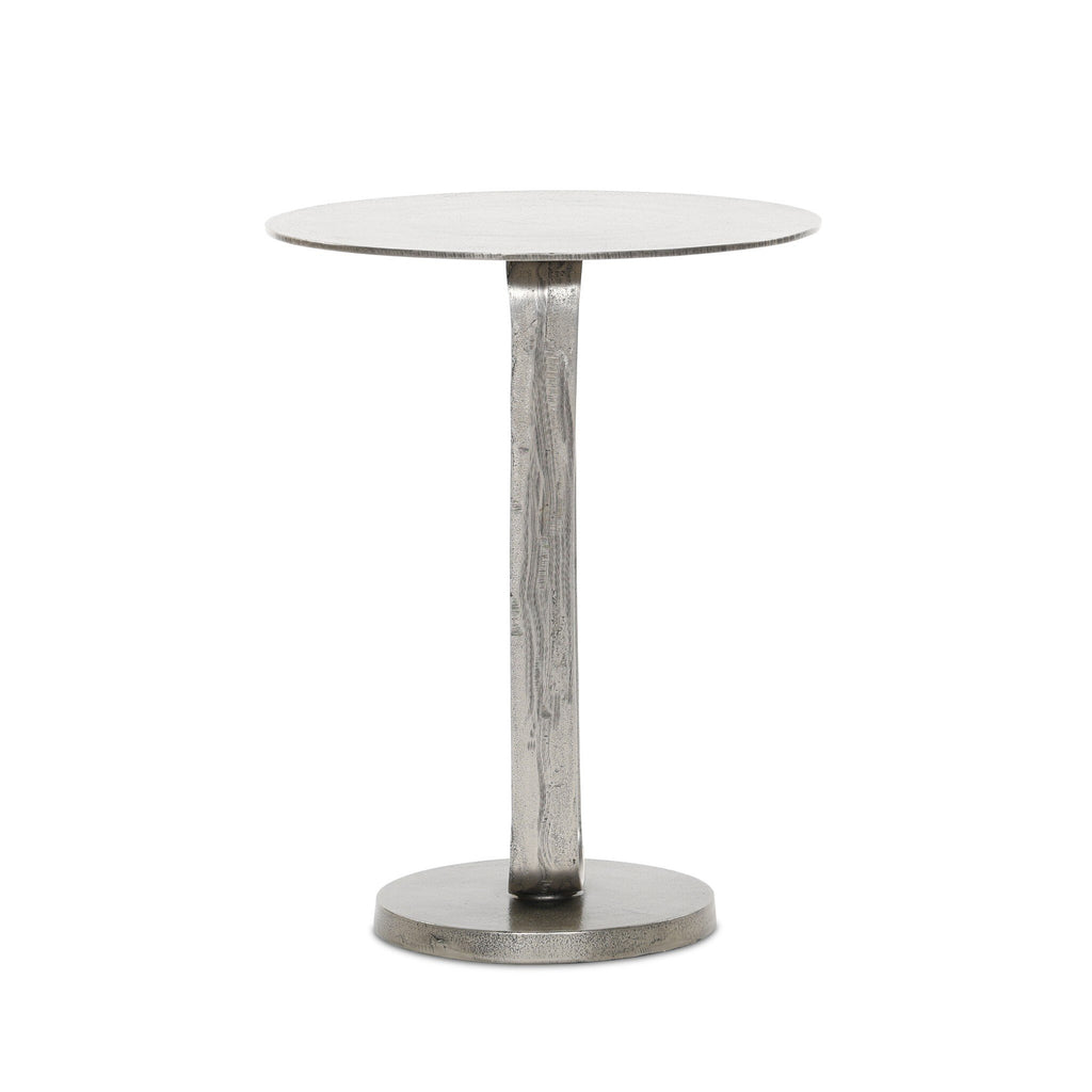 Douglas End Table - Raw Antique Nickel