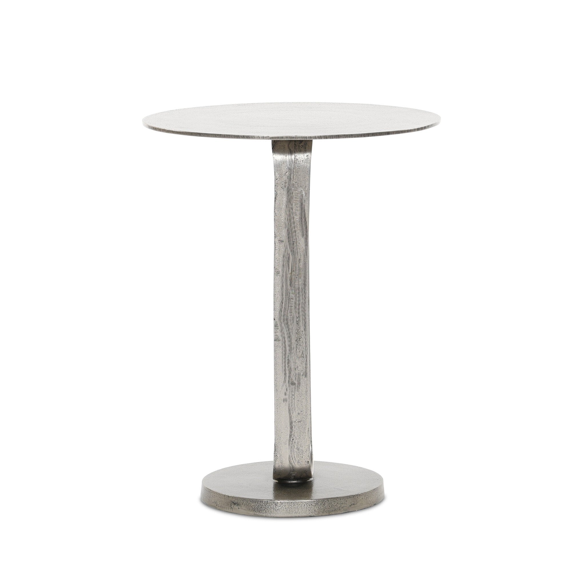 Douglas End Table - Raw Antique Nickel