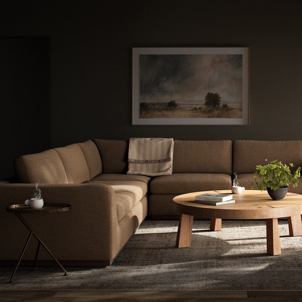Colt 3-Piece Sectional - Crypton Nomad Mushroom