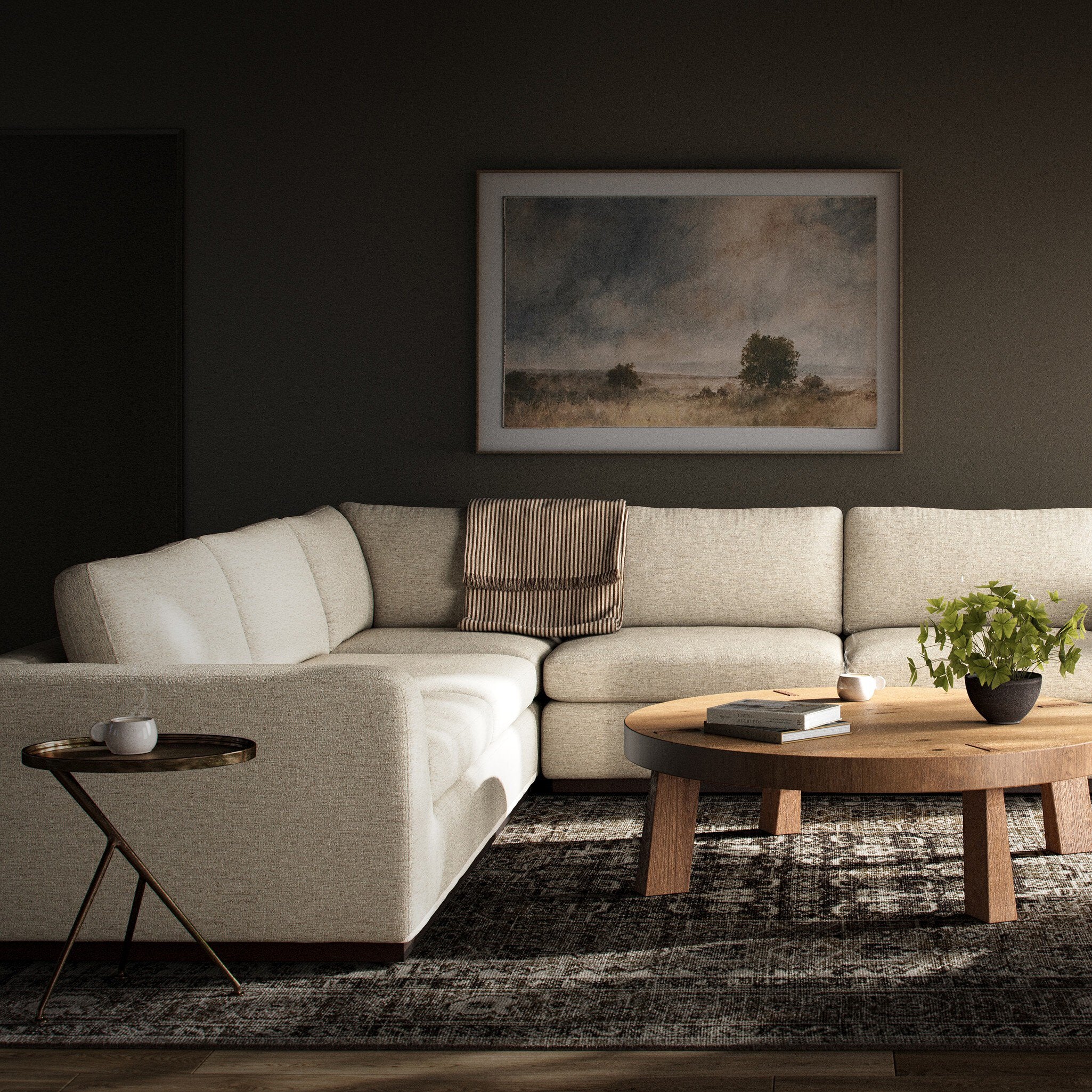Colt 3-Piece Sectional - Crypton Nomad Snow