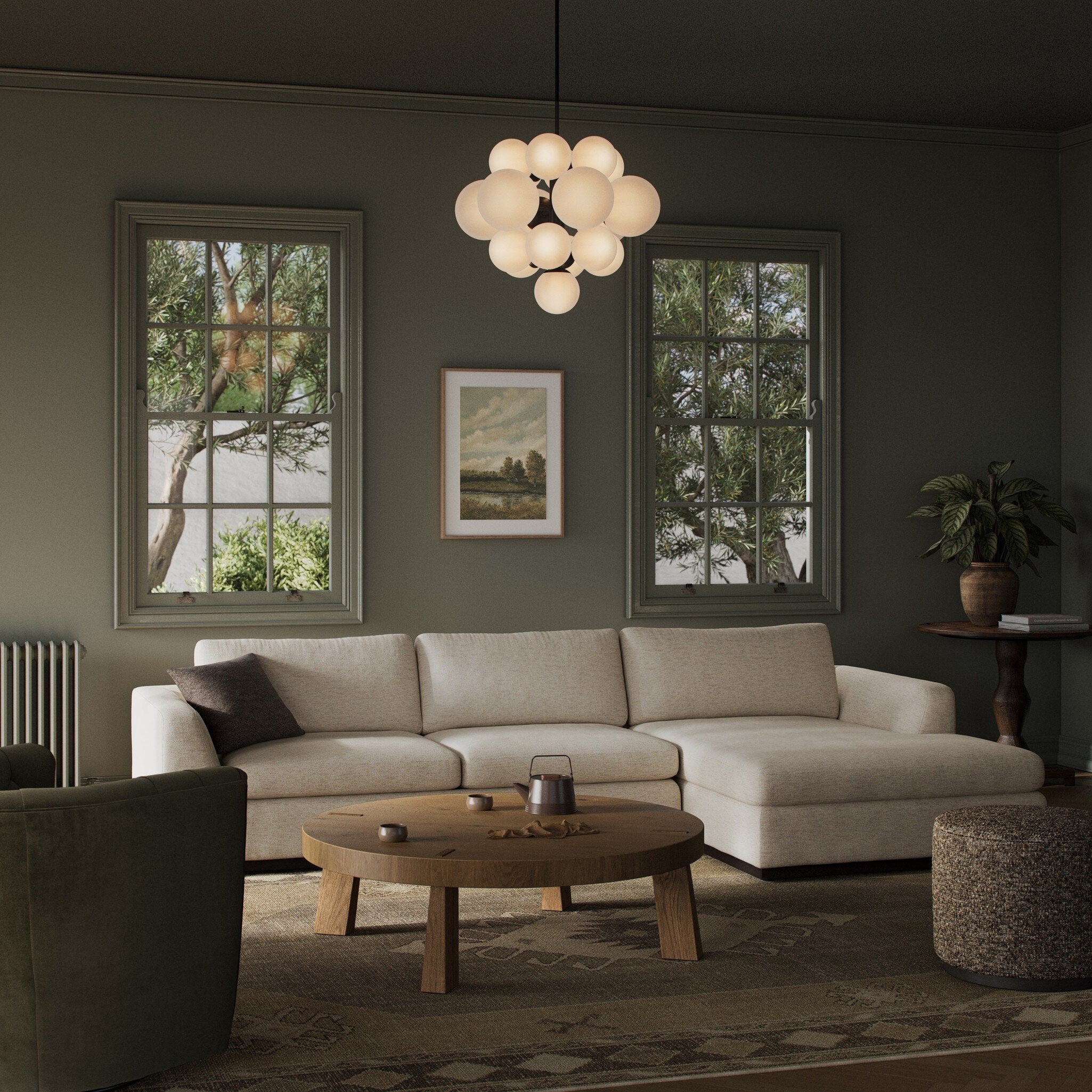 Colt 2-Piece Sectional - Crypton Nomad Snow | RAF