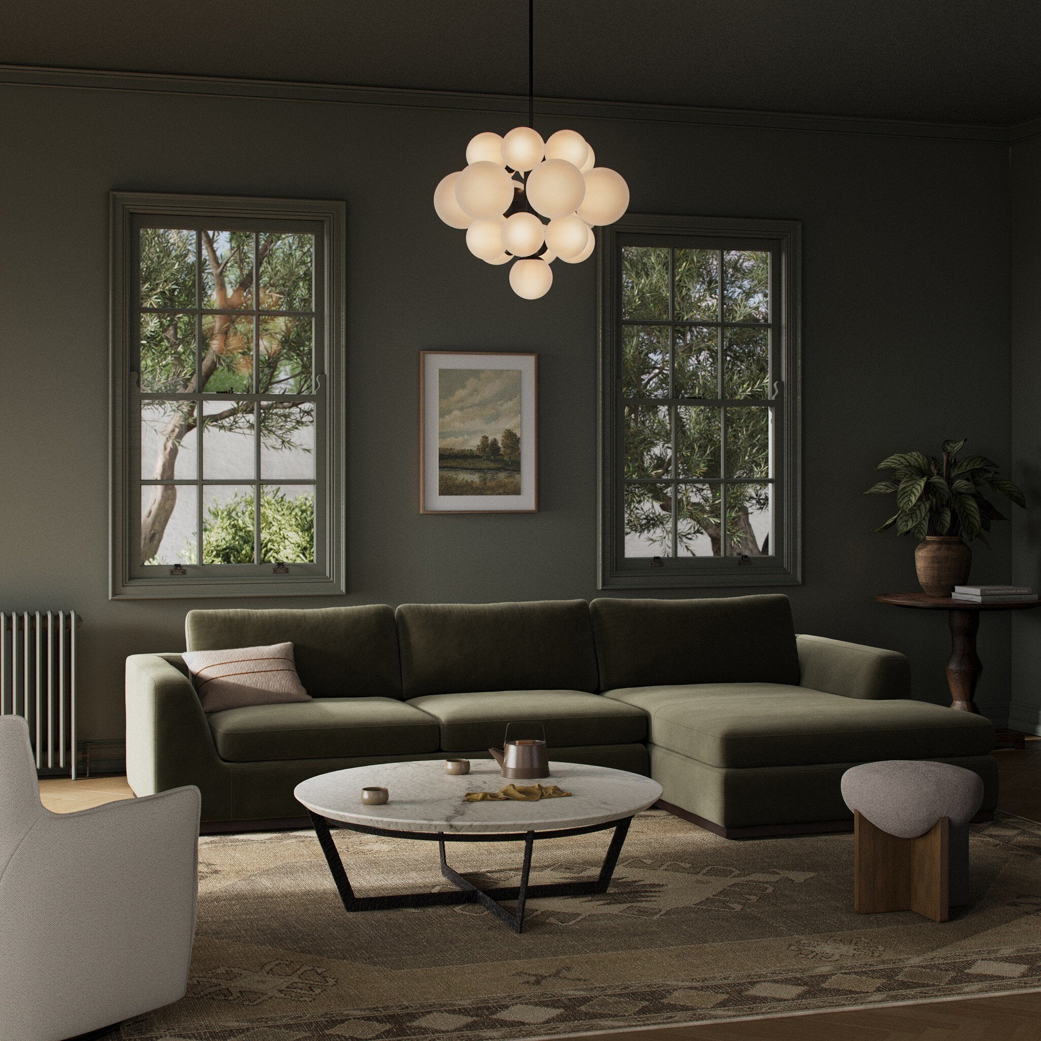 Colt 2-Piece Sectional - Surrey Olive | RAF