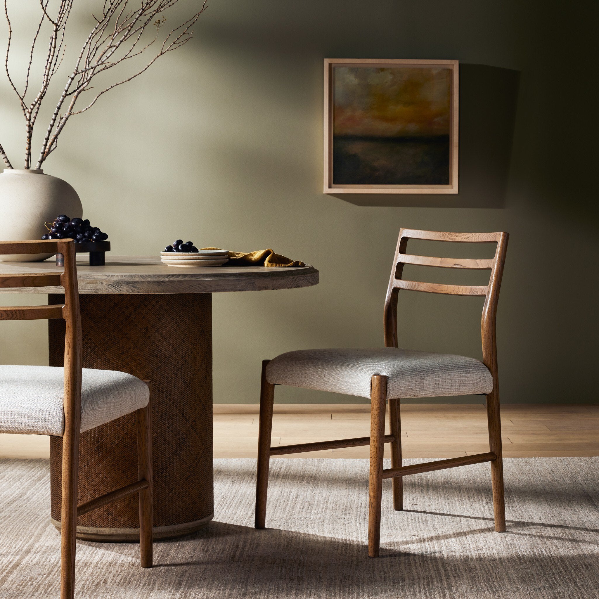 Glenmore Dining Chair - Essence Natural | Smoked Oak