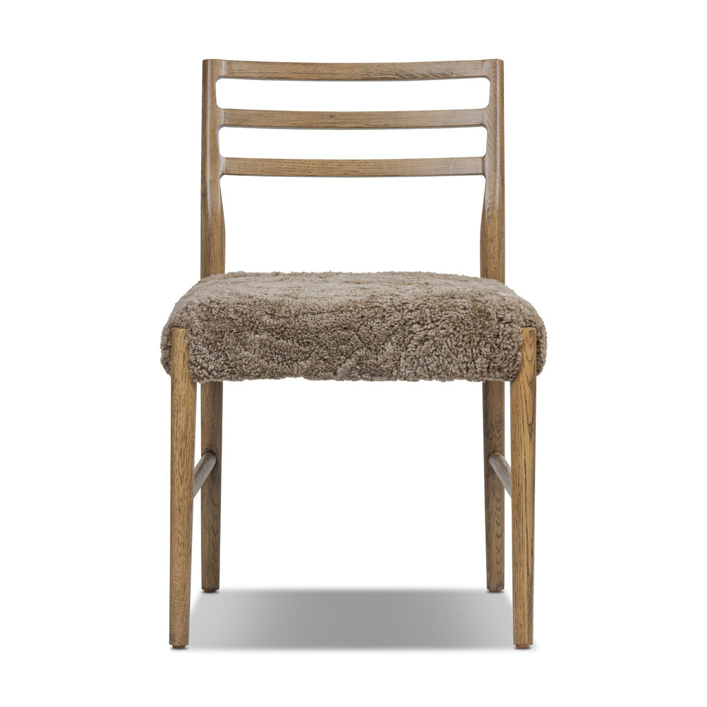Glenmore Dining Chair - Taupe Shearling