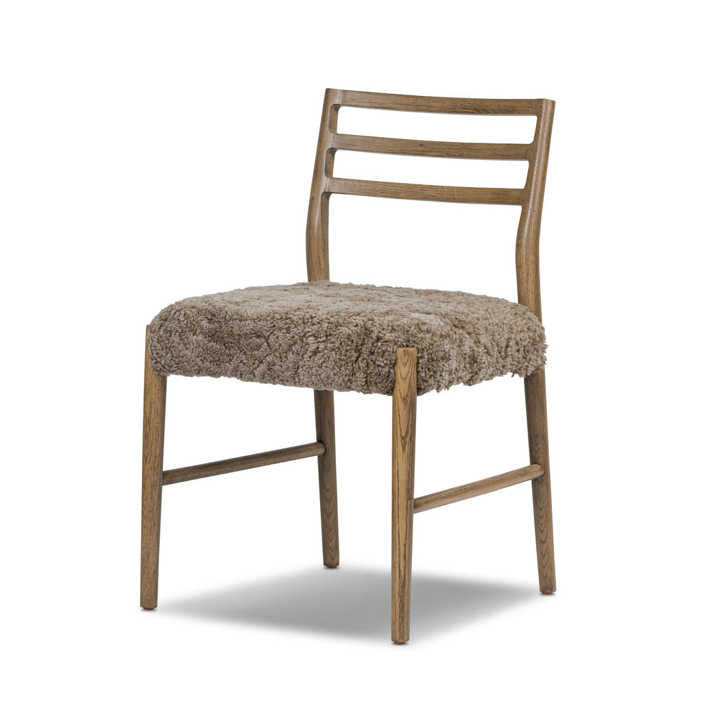 Glenmore Dining Chair - Taupe Shearling