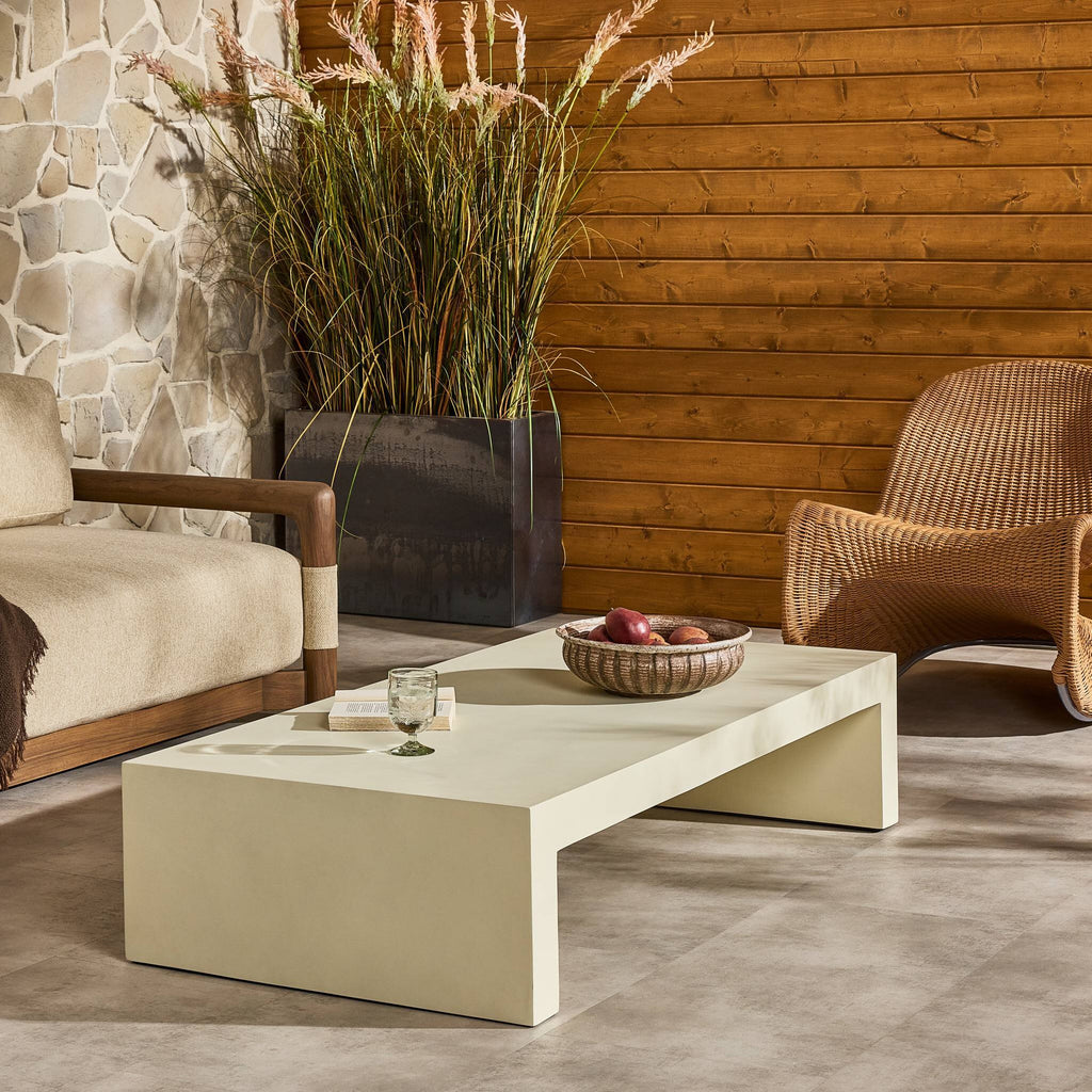 Parish Coffee Table - White Concrete