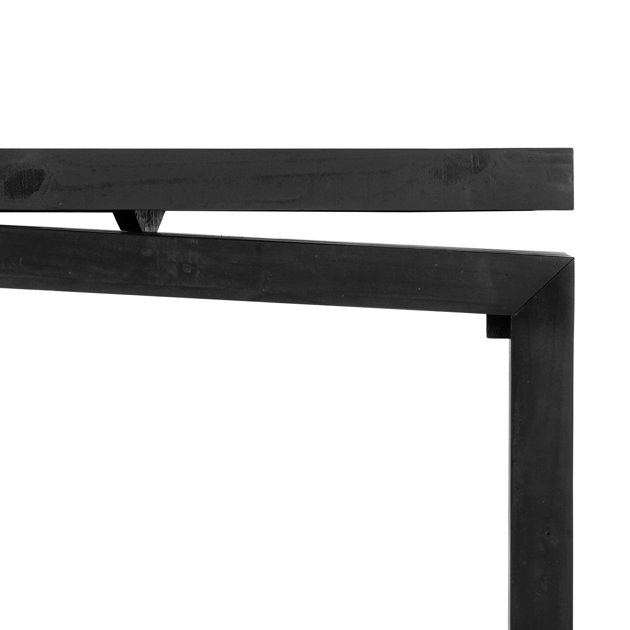 Matthes Console Table - 79" - Aged Black Pine