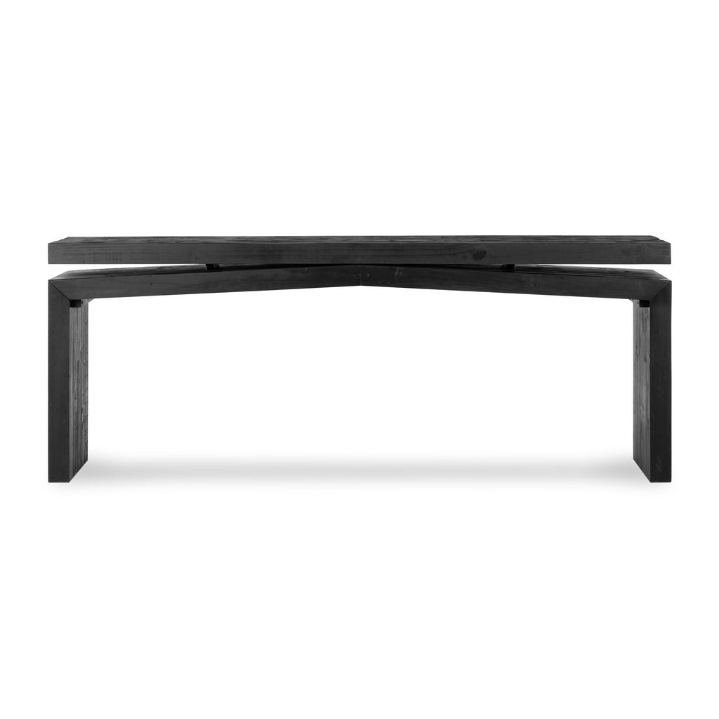 Matthes Console Table - 79" - Aged Black Pine