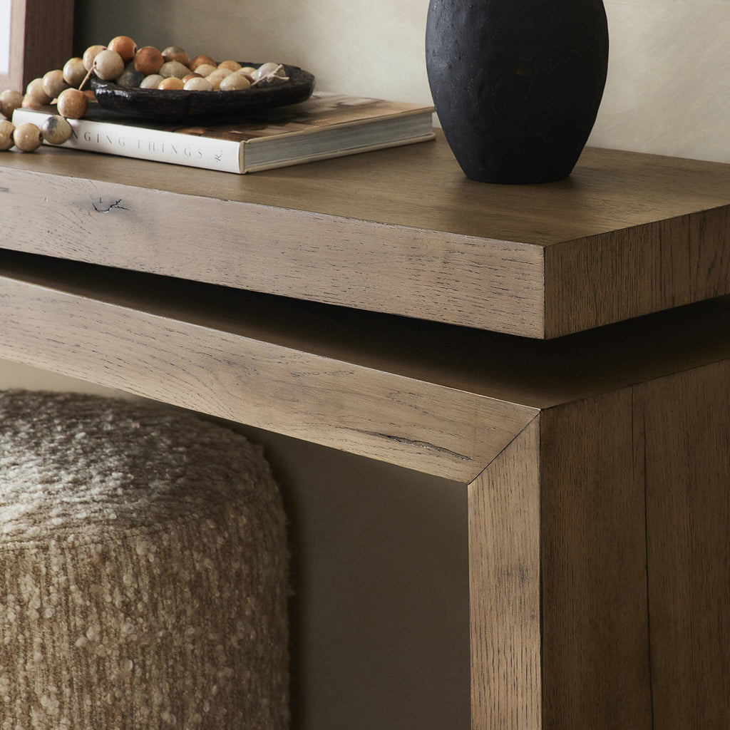Matthes Console Table - 79" - Rustic Grey Veneer