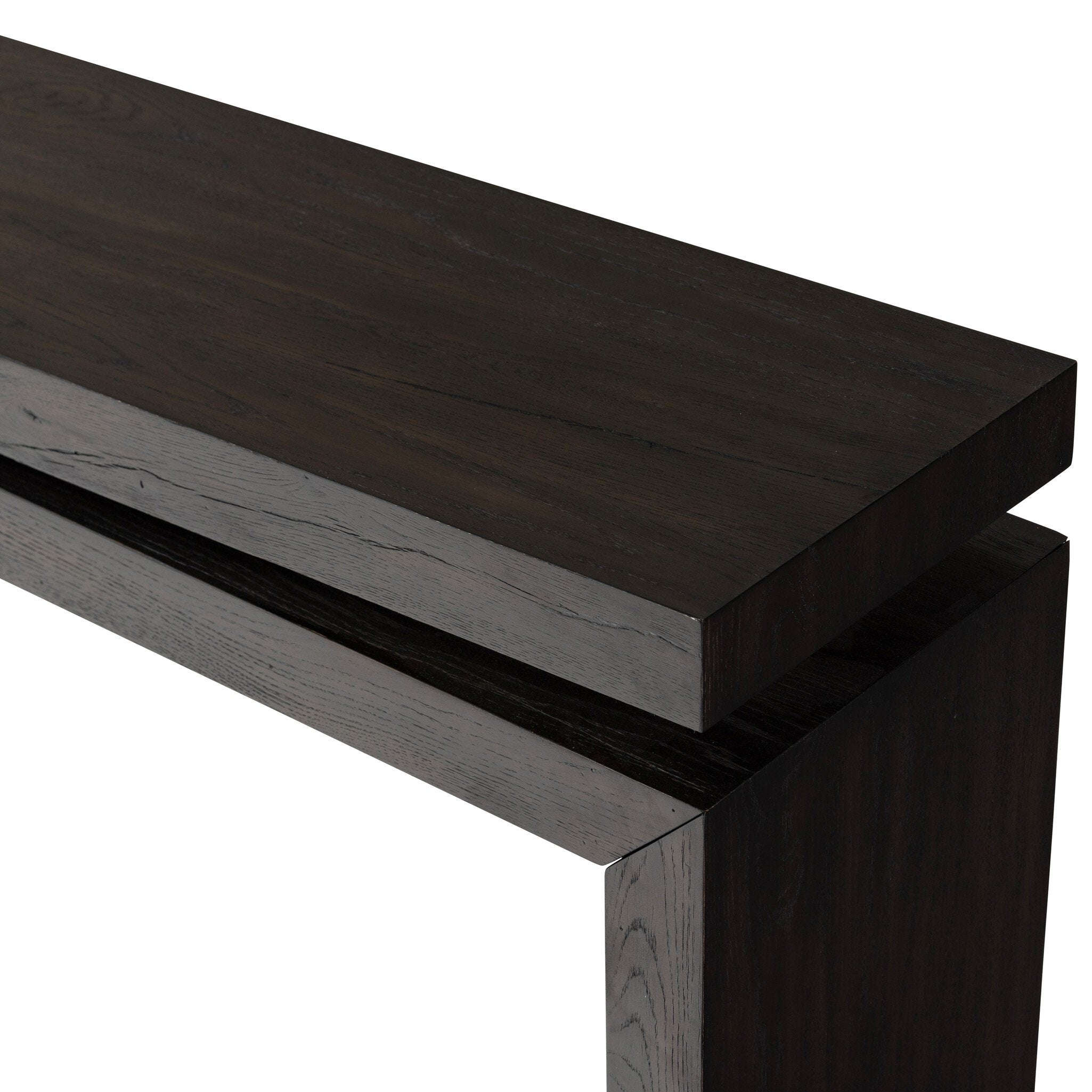Matthes Console Table - 79" - Smoked Black Veneer