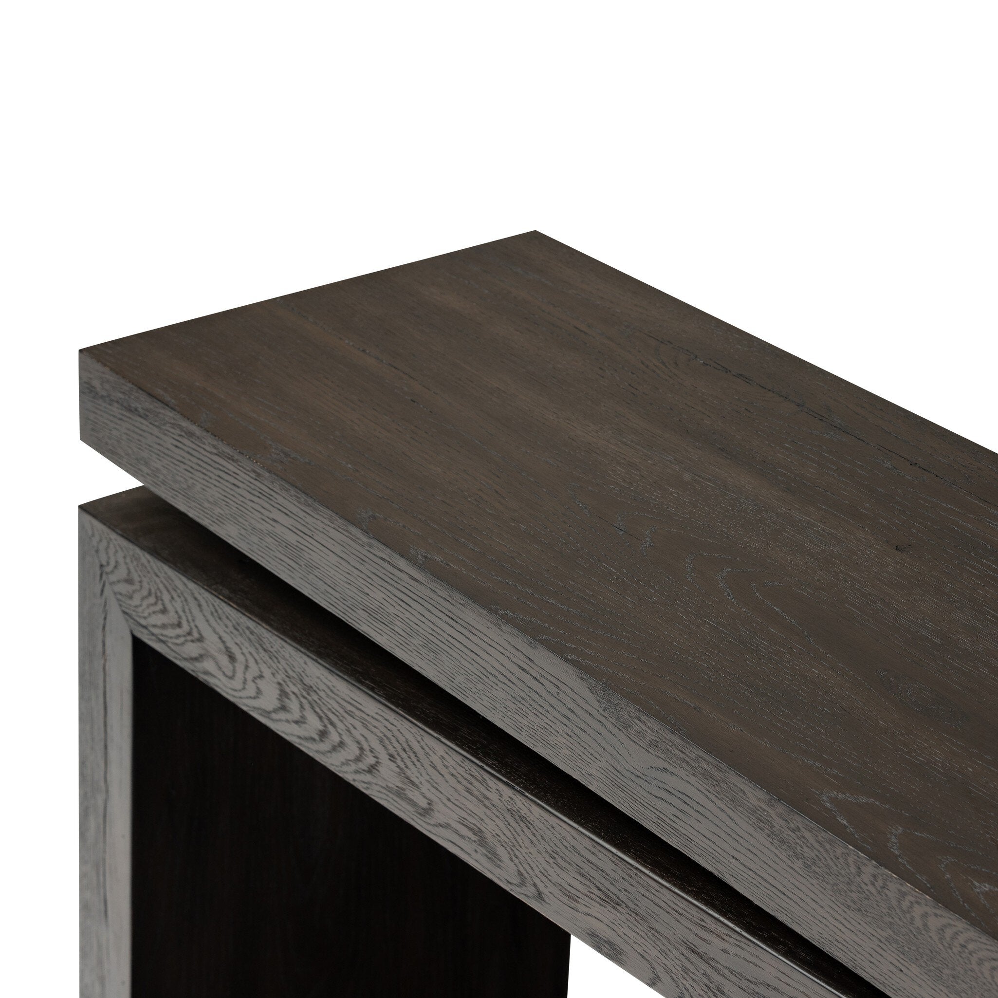 Matthes Console Table - 79" - Smoked Black Veneer