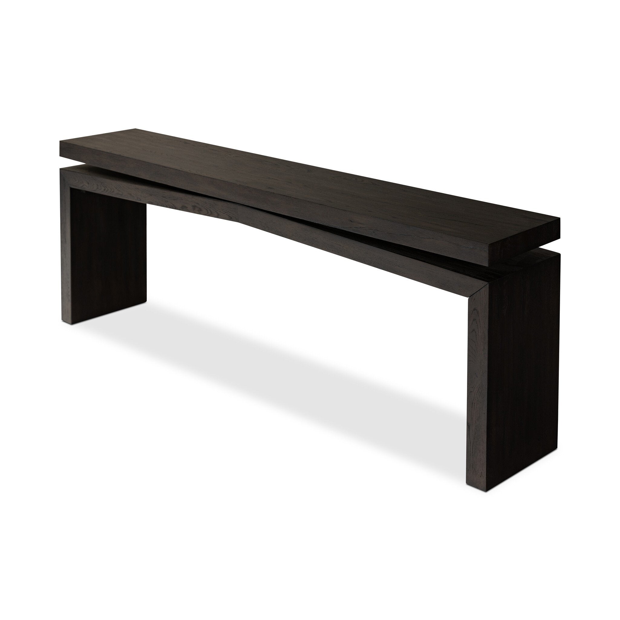 Matthes Console Table - 79" - Smoked Black Veneer