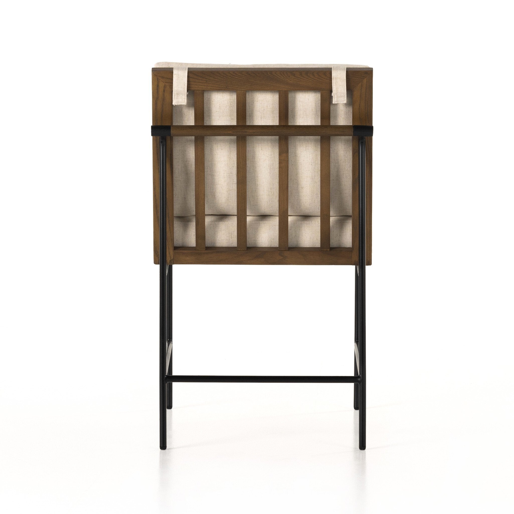 Crete Dining Chair - Savile Flax | Amber Oak