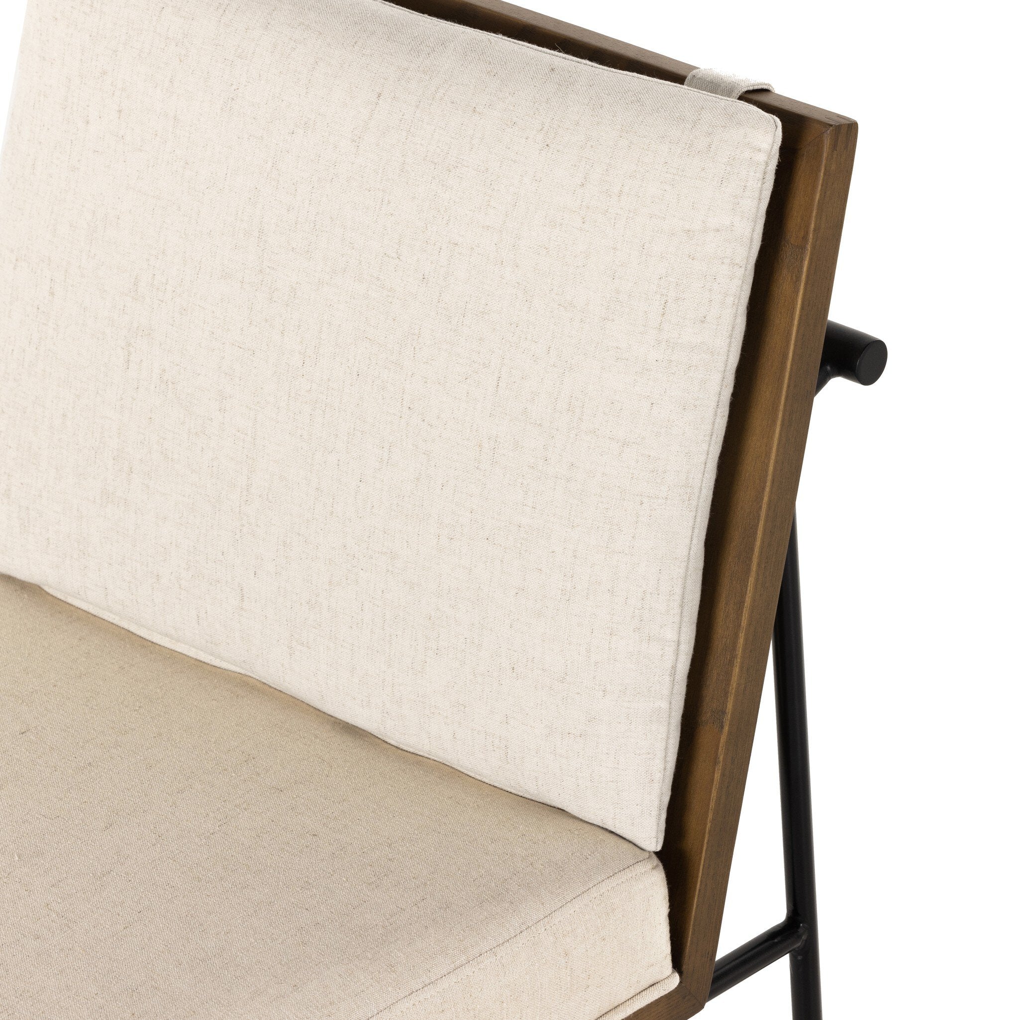Crete Dining Chair - Savile Flax | Amber Oak