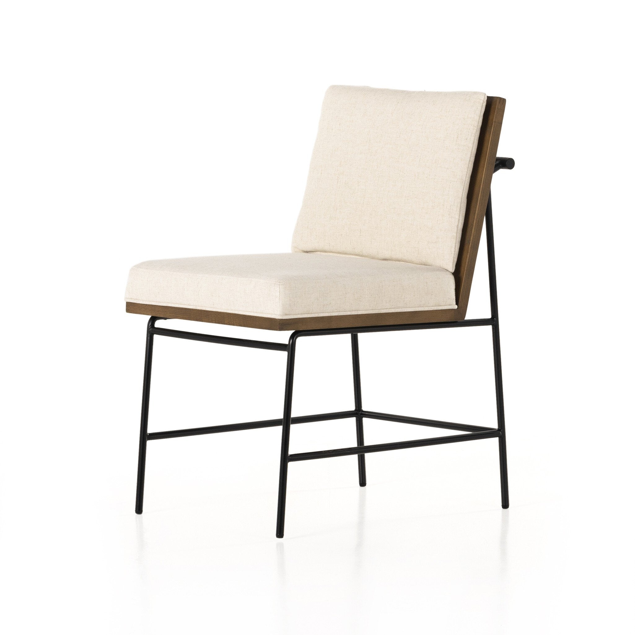 Crete Dining Chair - Savile Flax | Amber Oak