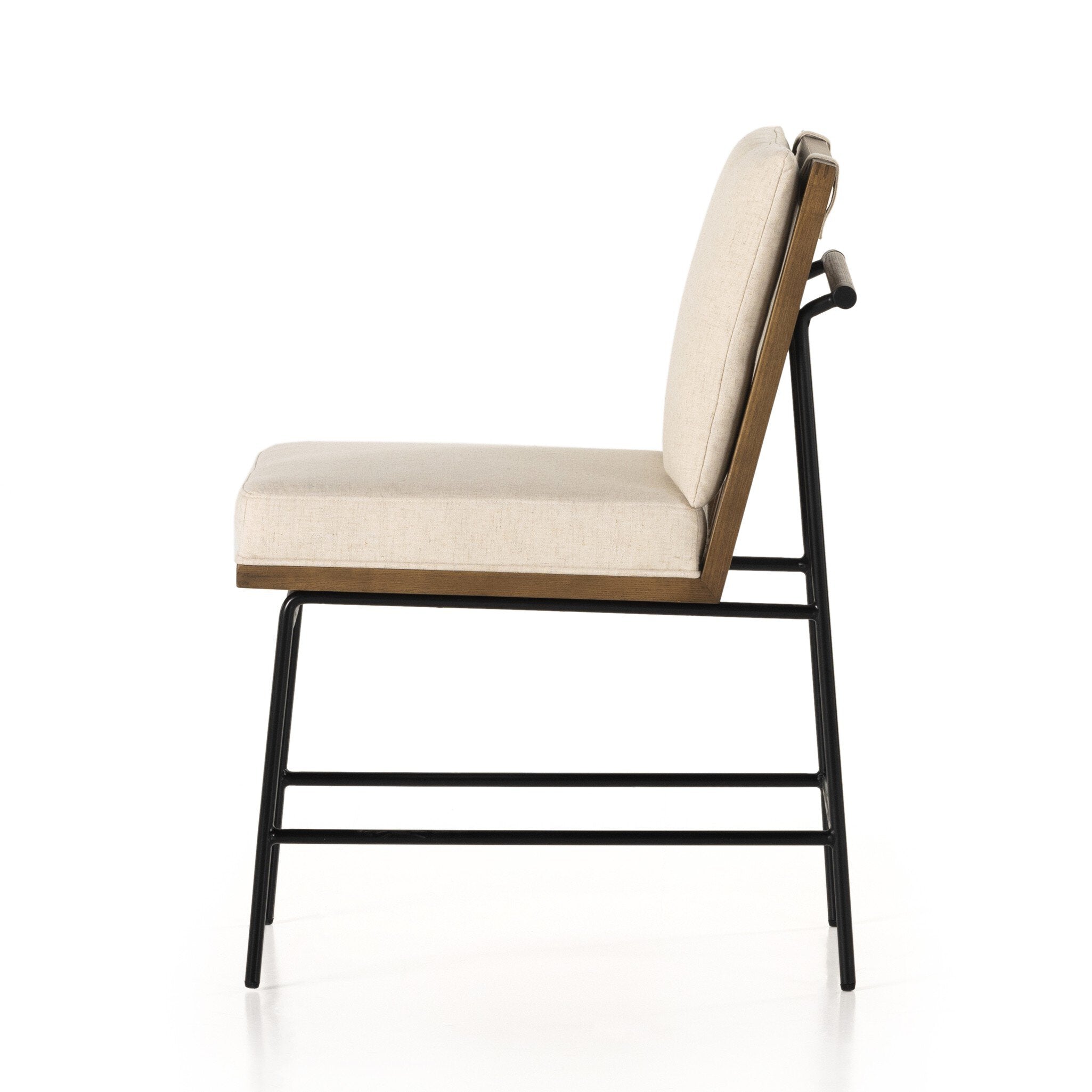 Crete Dining Chair - Savile Flax | Amber Oak