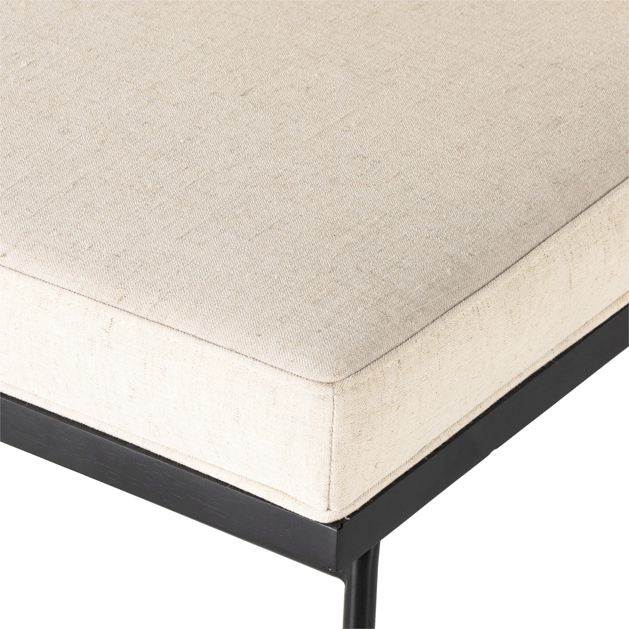 Crete Dining Chair - Savile Flax | Brushed Ebony