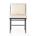 Crete Dining Chair - Savile Flax | Brushed Ebony