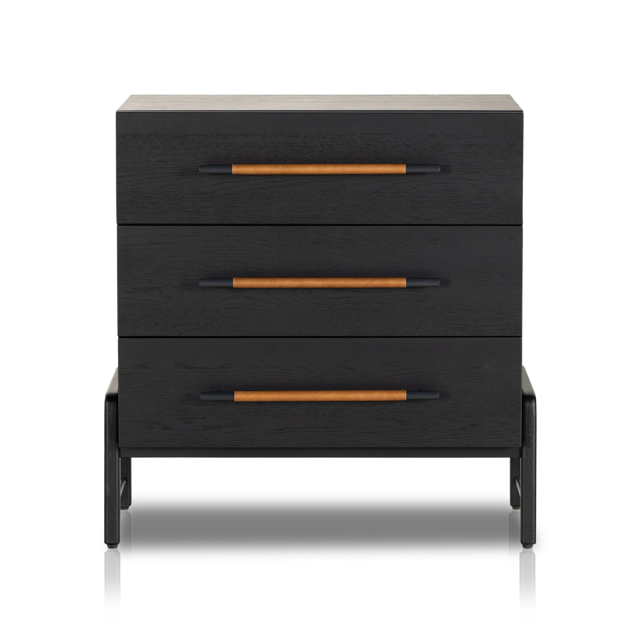 Rosedale 3 Drawer Dresser - Ebony Oak Veneer