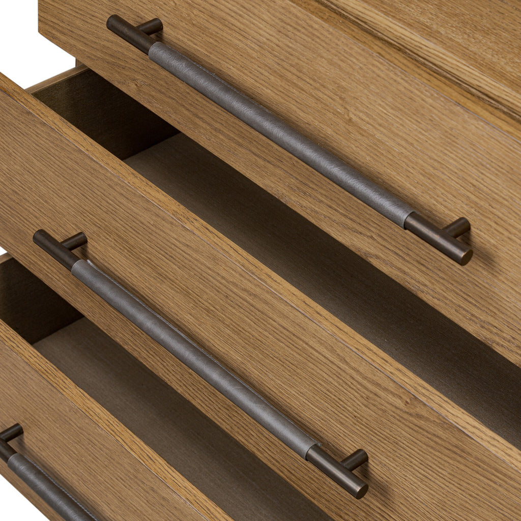 Rosedale 3 Drawer Dresser - Amber Oak Veneer