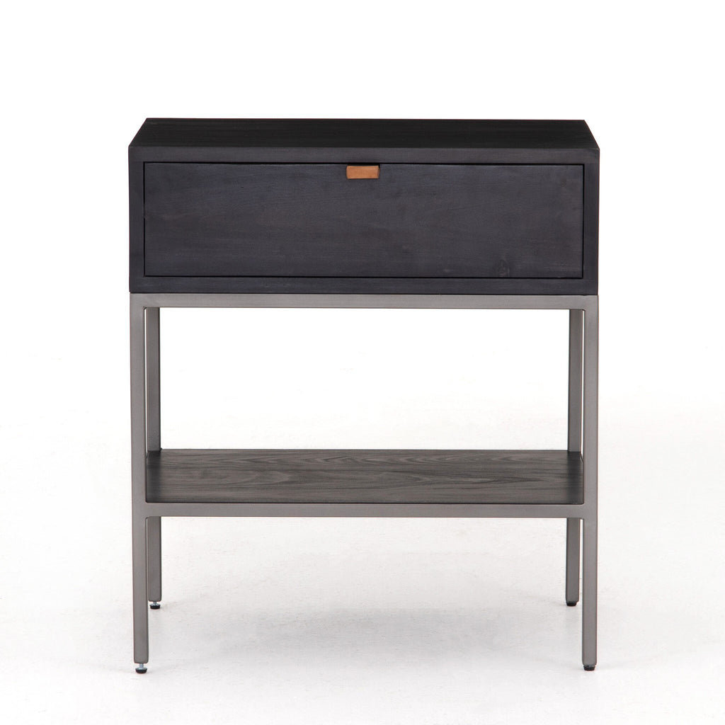 Trey Nightstand - Black Wash Poplar