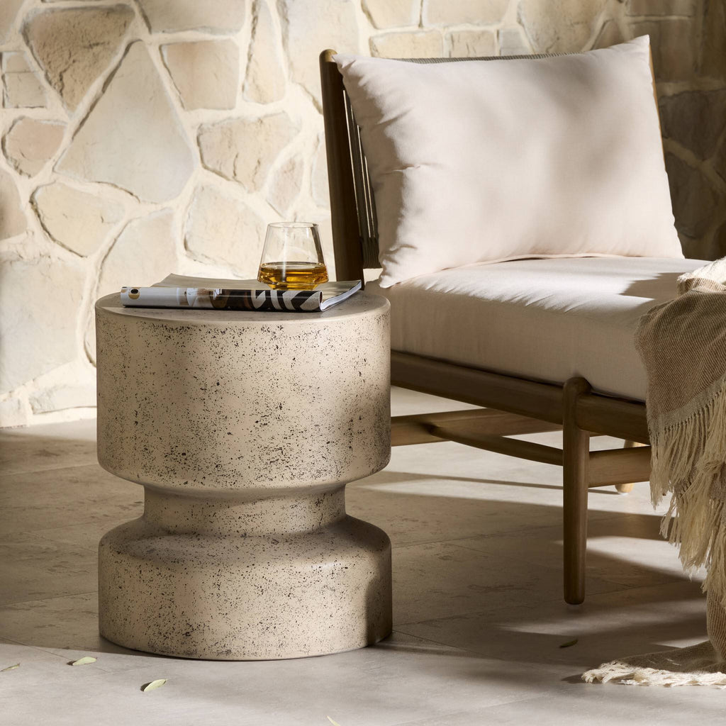 Nahla Outdoor End Table - Graphite