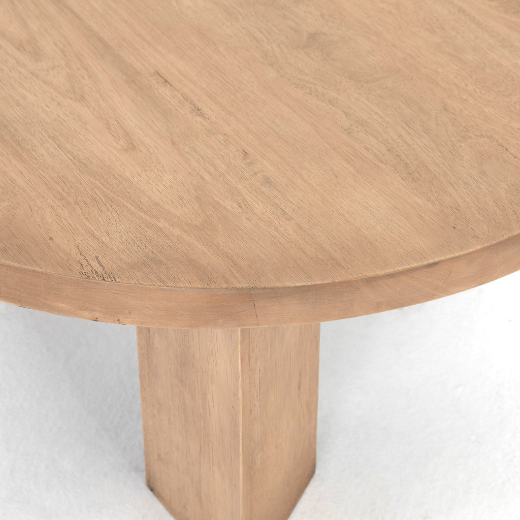 Mesa Round Coffee Table - Light Brushed Parawood | 38"
