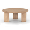 Mesa Round Coffee Table - Light Brushed Parawood | 38"