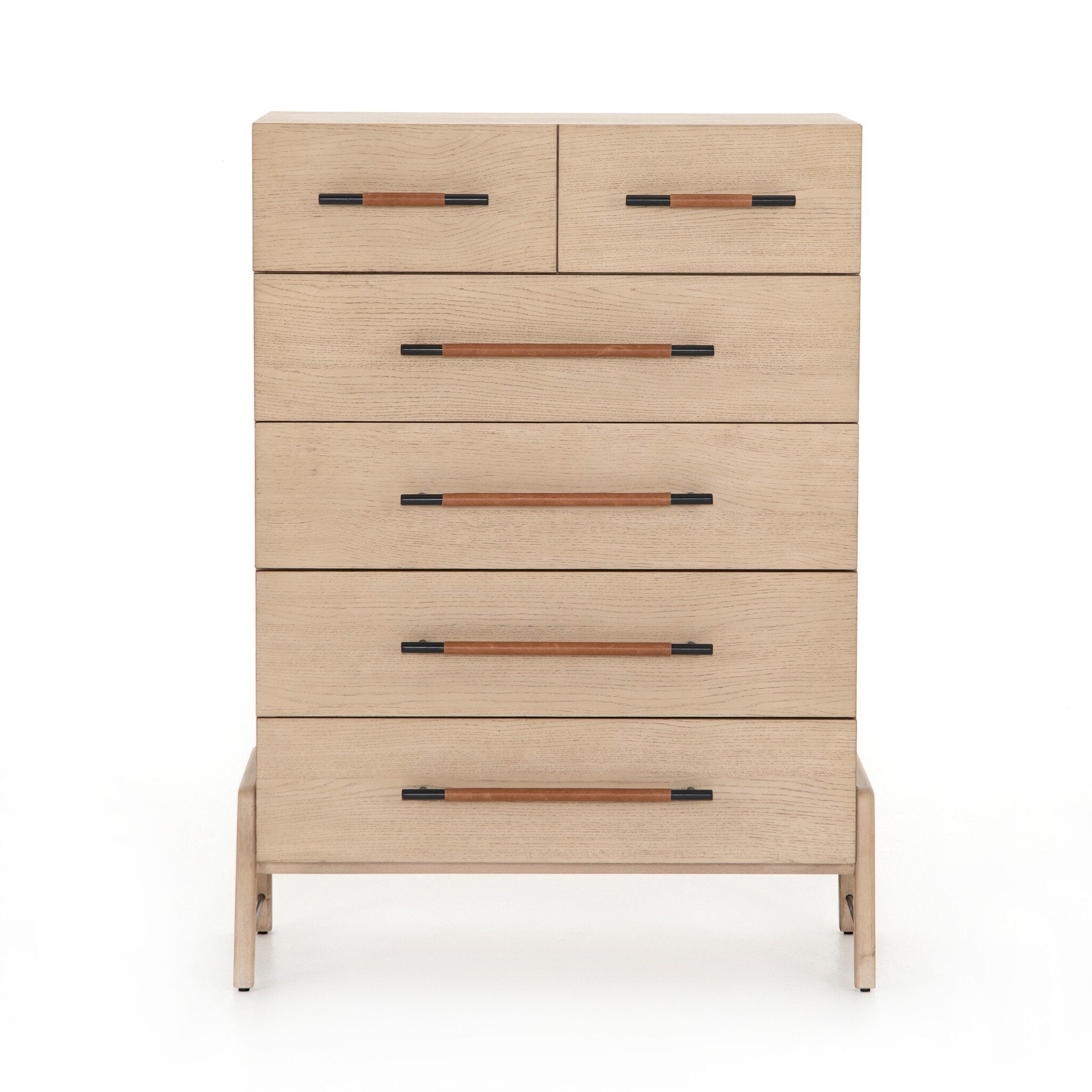 Rosedale 6 Drawer Tall Dresser - Yucca Oak Veneer
