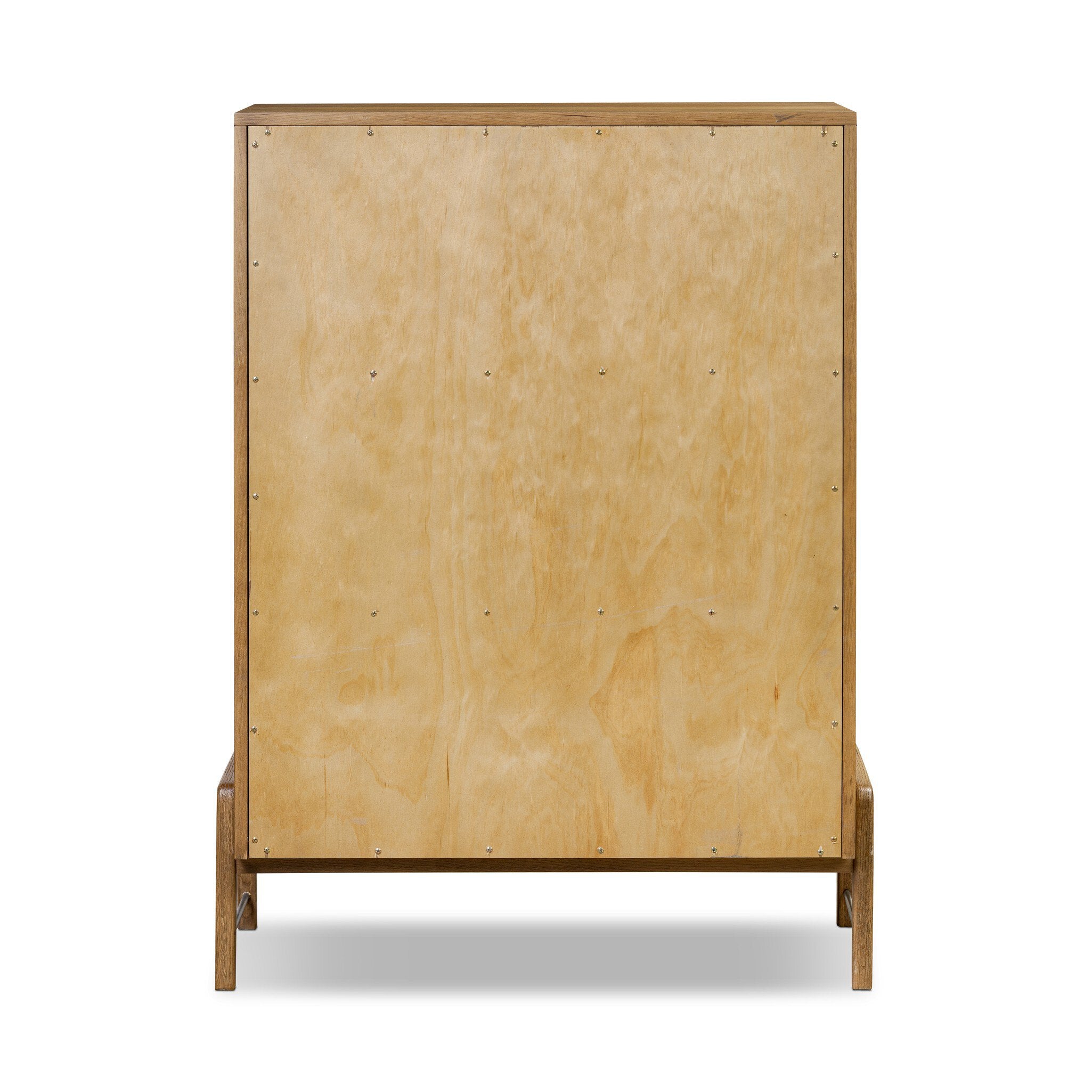 Rosedale 6 Drawer Tall Dresser - Amber Oak Veneer