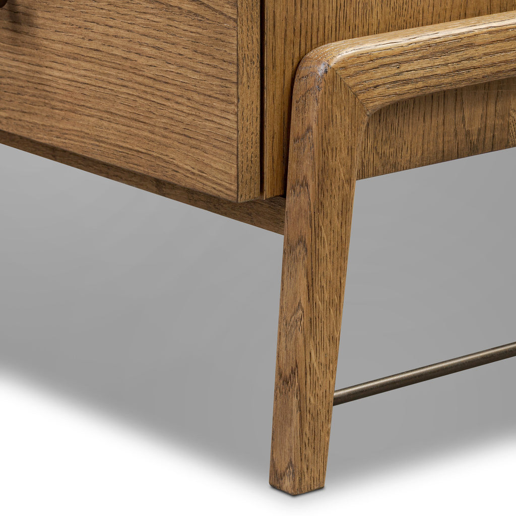 Rosedale 6 Drawer Tall Dresser - Amber Oak Veneer