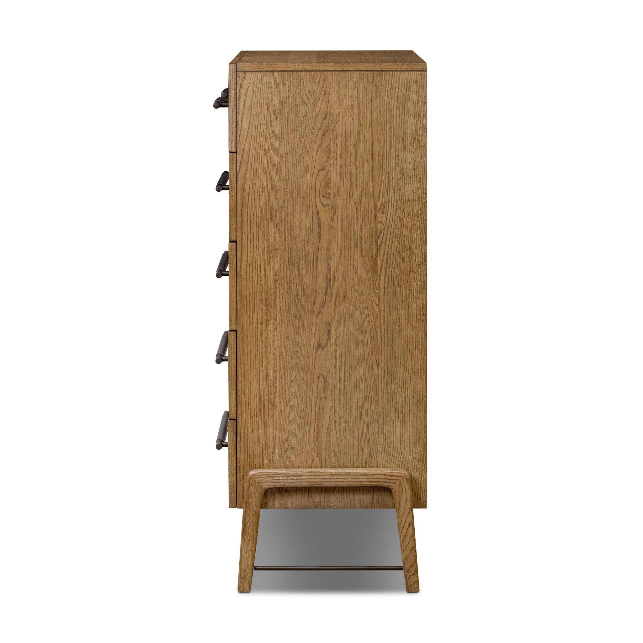 Rosedale 6 Drawer Tall Dresser - Amber Oak Veneer