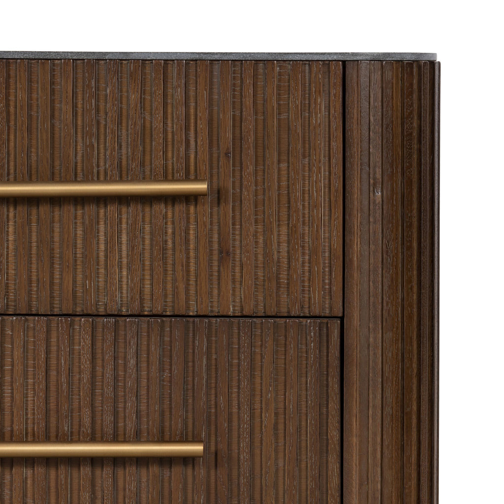 Fletcher Nightstand - Terra Brown Oak Veneer