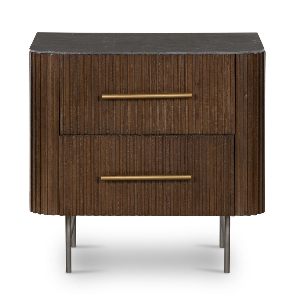 Fletcher Nightstand - Terra Brown Oak Veneer