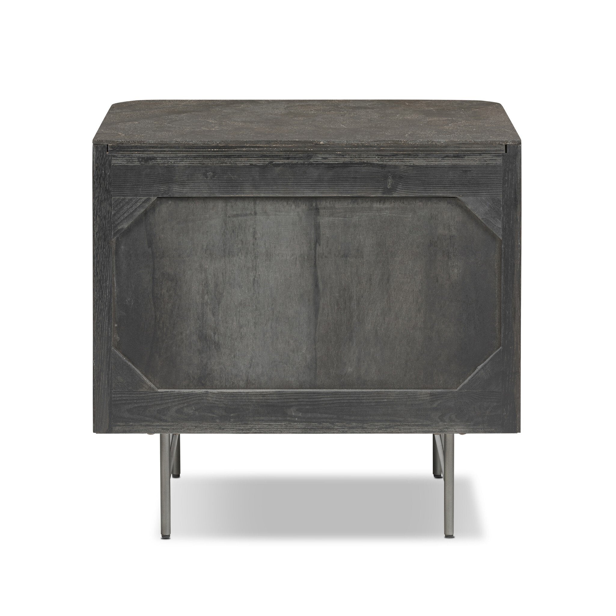 Fletcher Nightstand - Distressed Black
