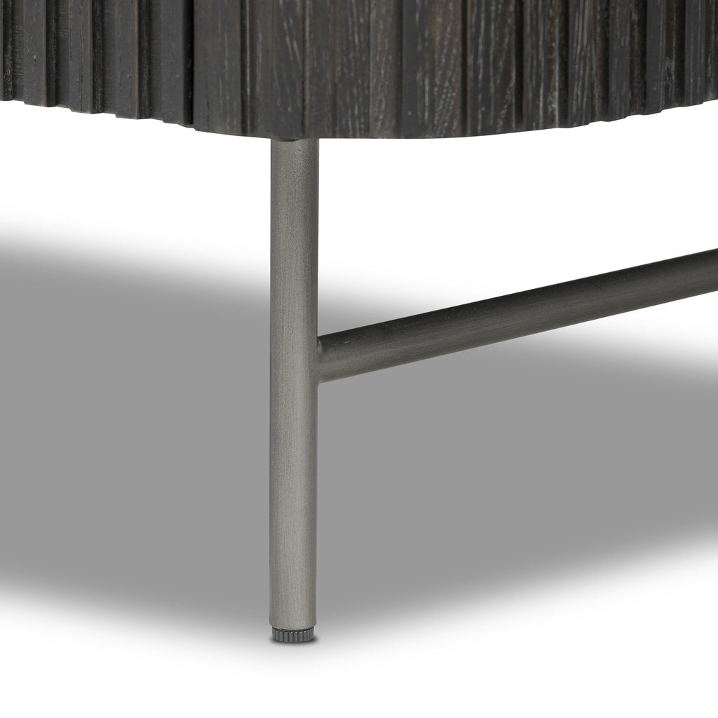 Fletcher Nightstand - Distressed Black
