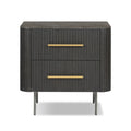 Fletcher Nightstand - Distressed Black