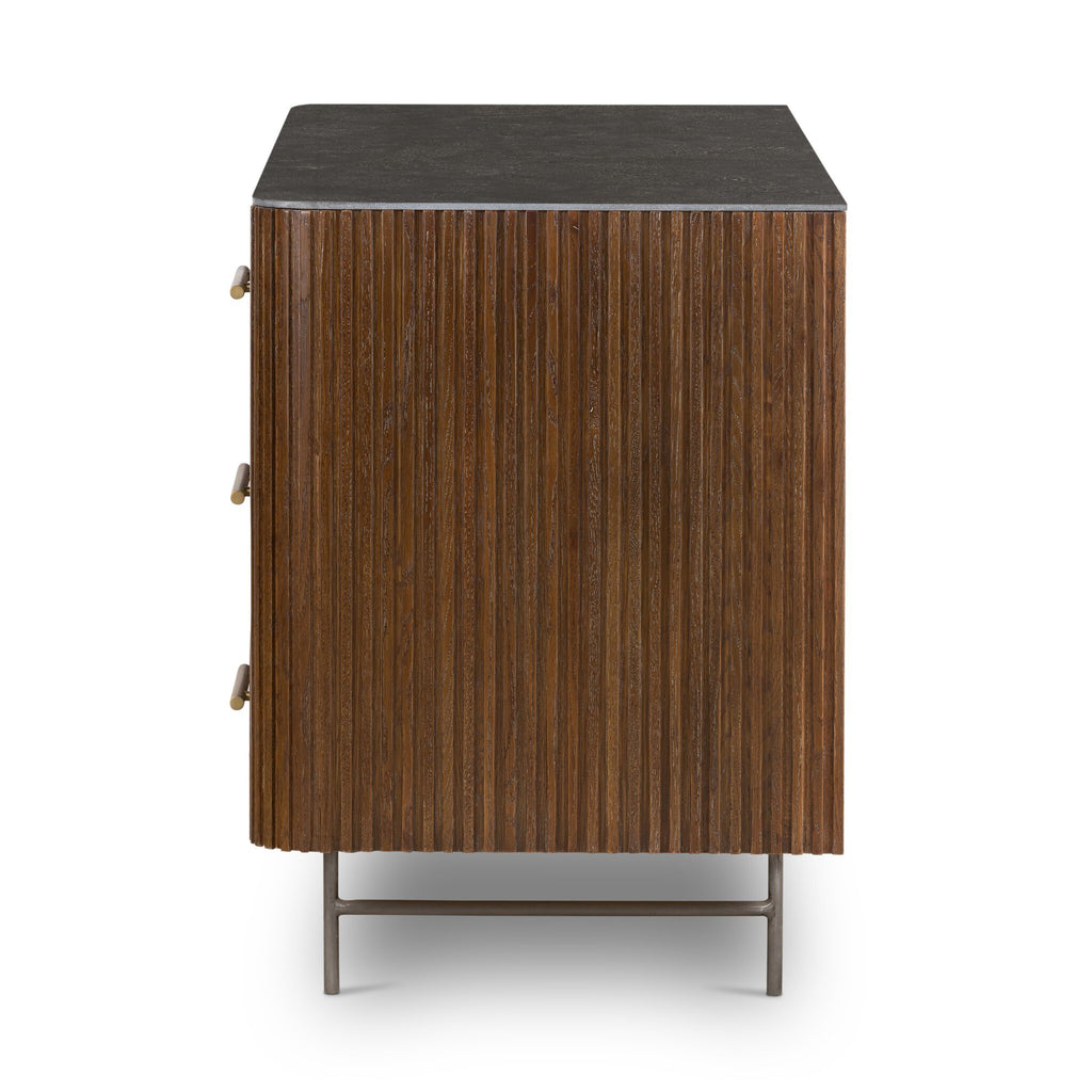 Fletcher 6 Drawer Dresser - Terra Brown Oak Veneer
