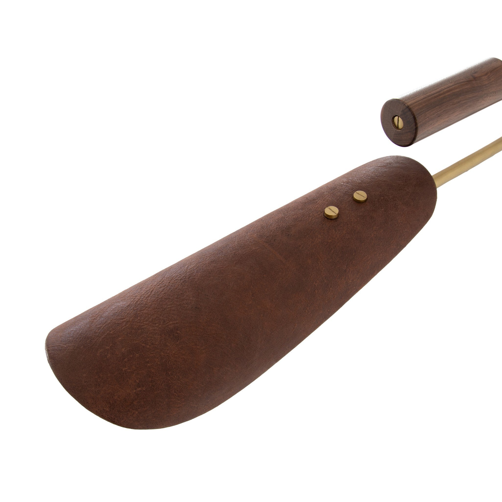 Astrid Chandelier - Antique Brass | Dark Brown Leather