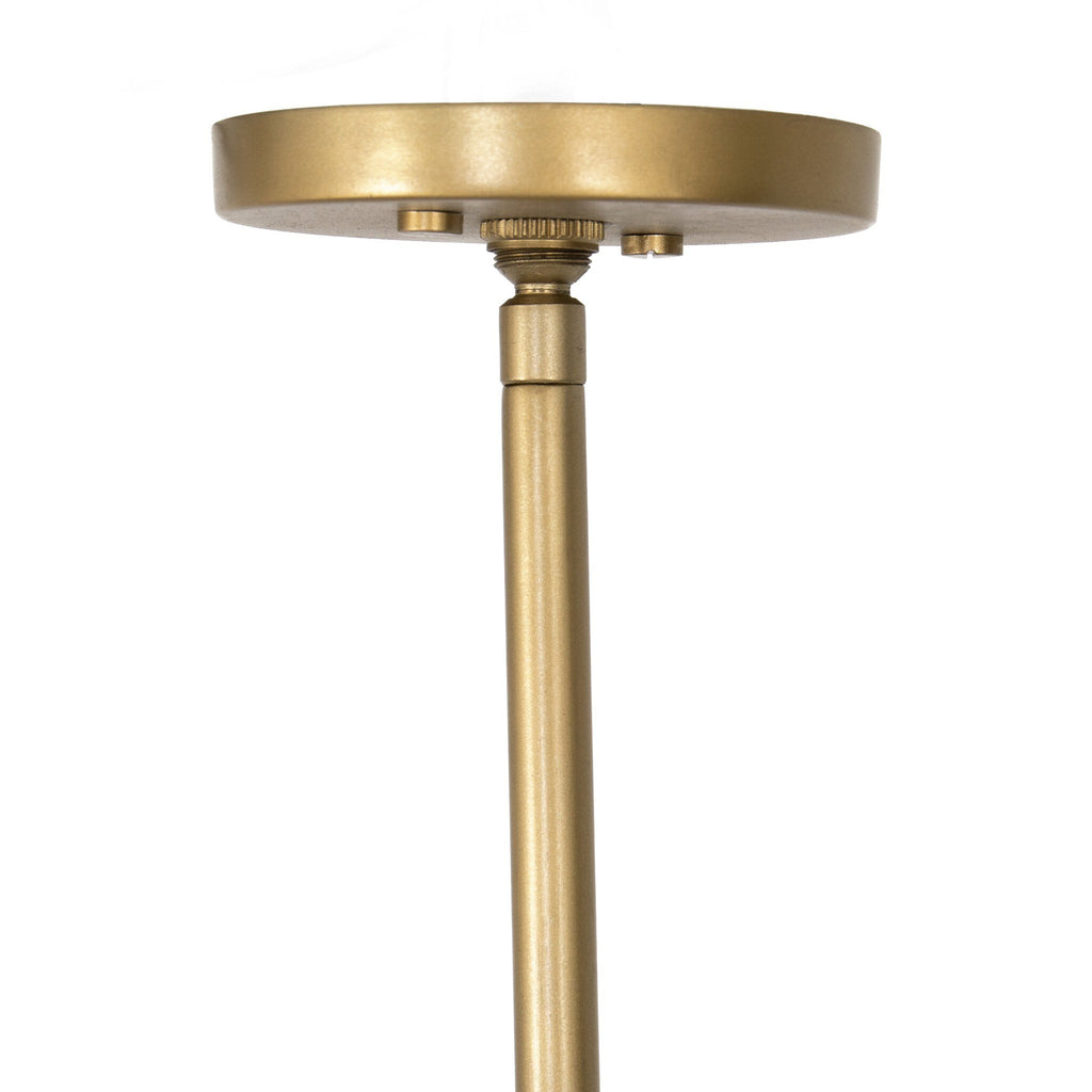 Astrid Chandelier - Antique Brass | Dark Brown Leather