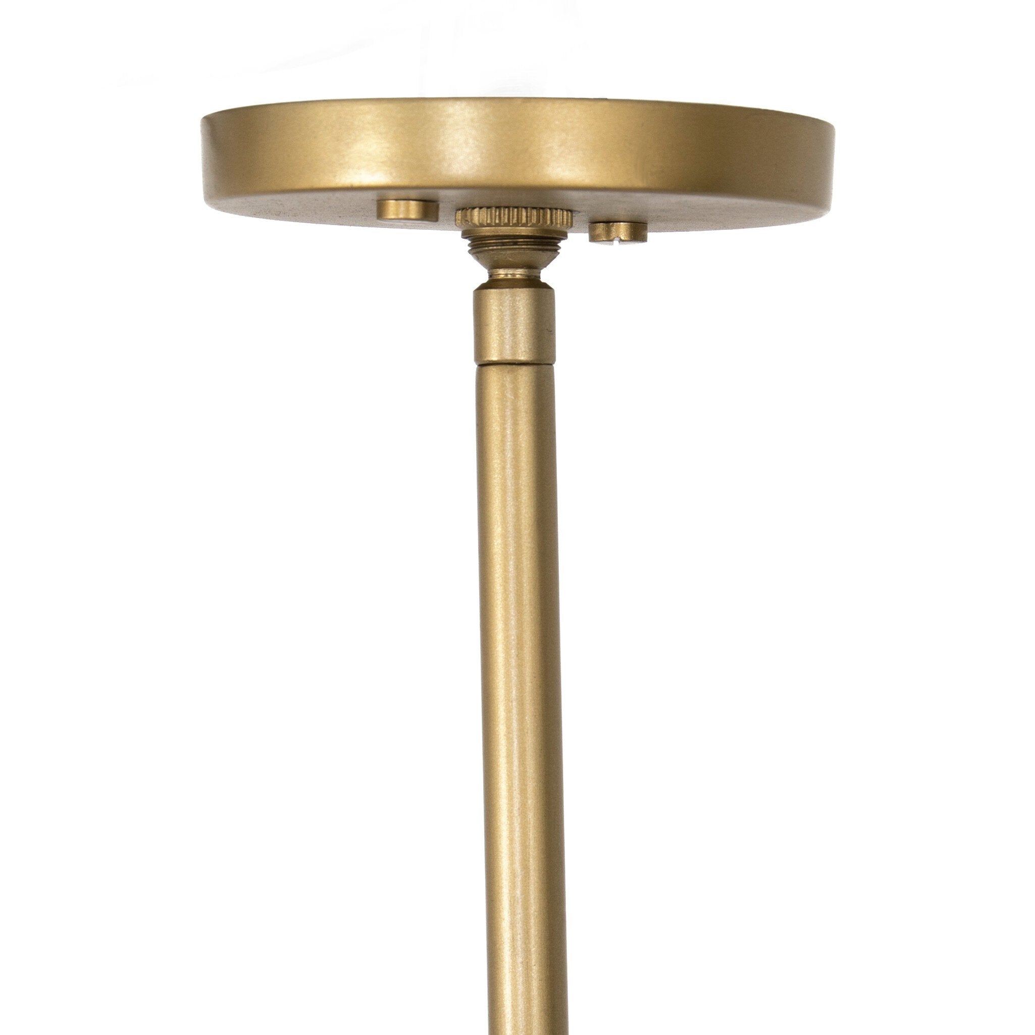Astrid Chandelier - Antique Brass | Dark Brown Leather