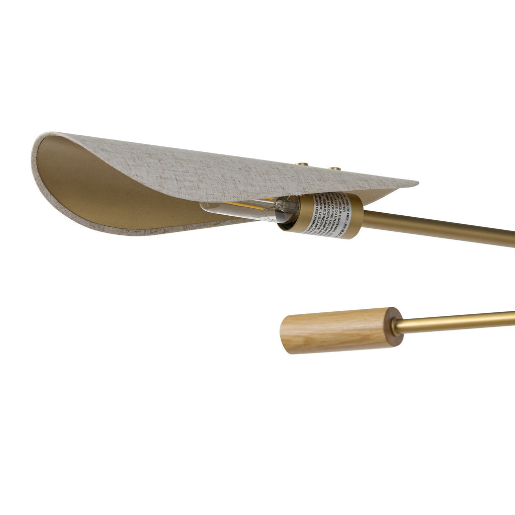 Astrid Chandelier - Antique Brass | Flax Linen