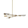 Astrid Chandelier - Antique Brass | Flax Linen