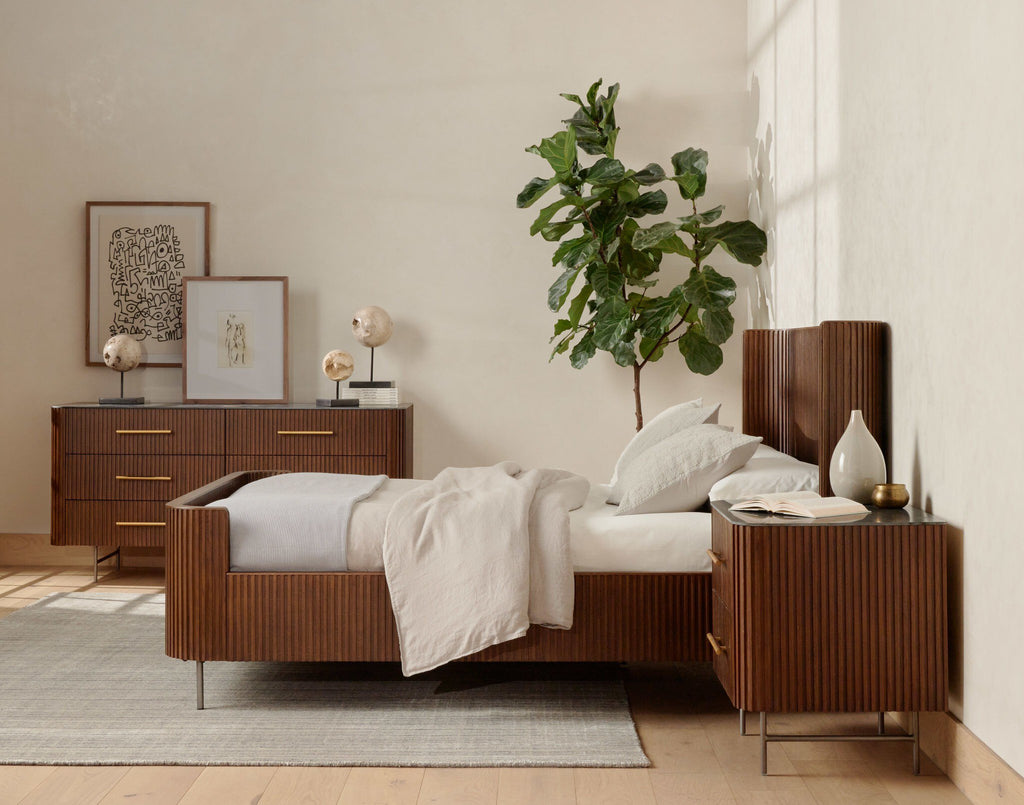 Fletcher Bed - Terra Brown Oak | King