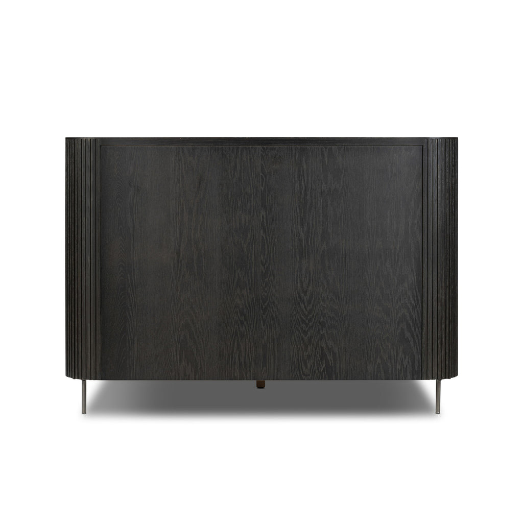 Fletcher Bed - Distressed Black | Queen